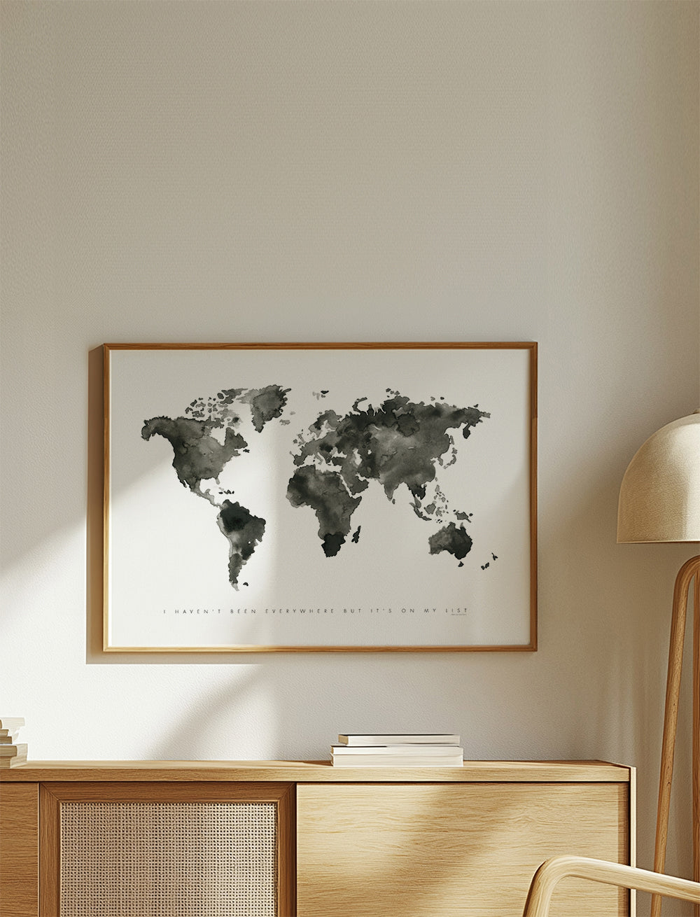 World map monochrome