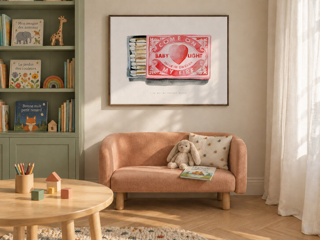 Perfect match - Framed canvas in an interior