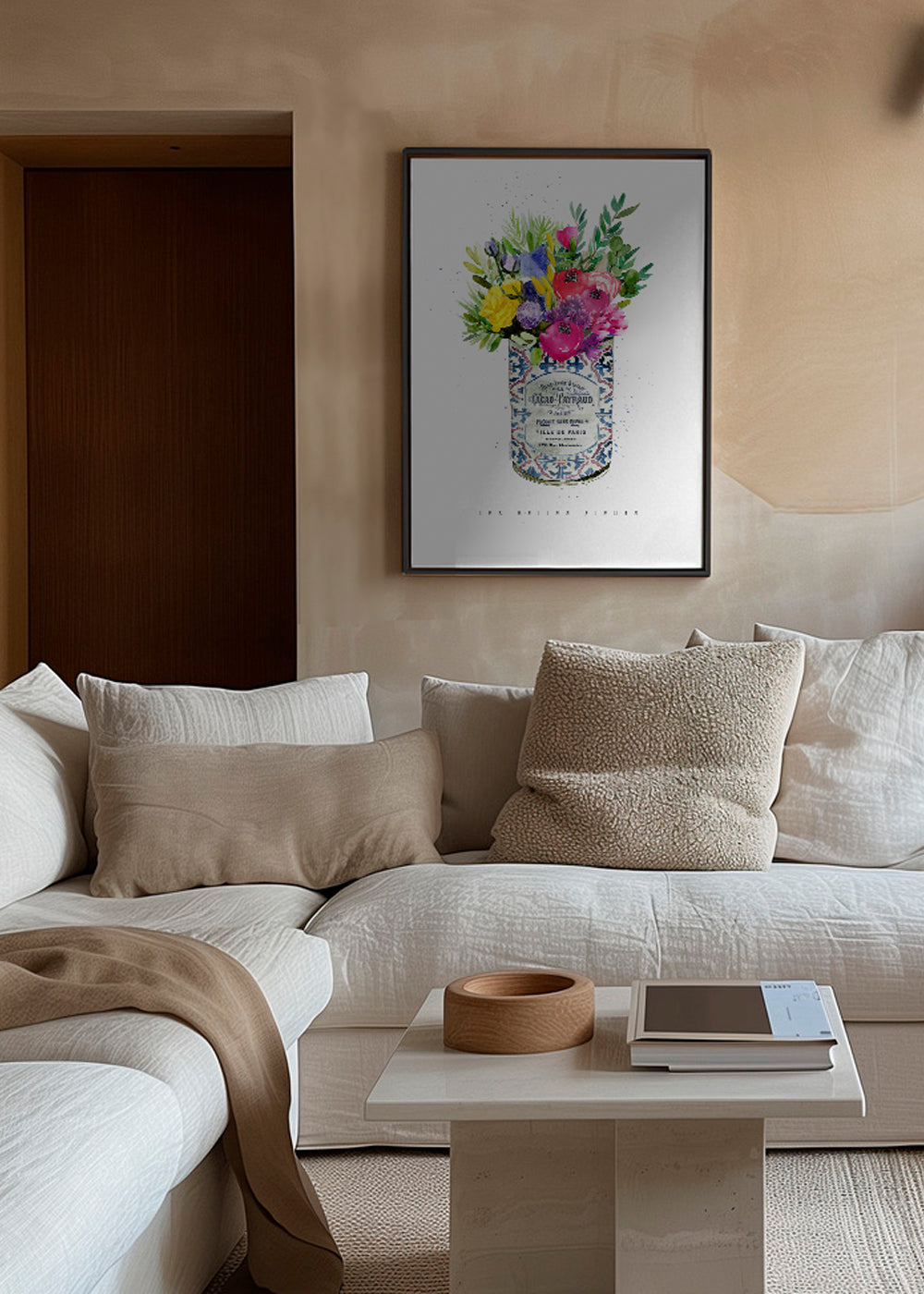 Summer Florals Vintage Can