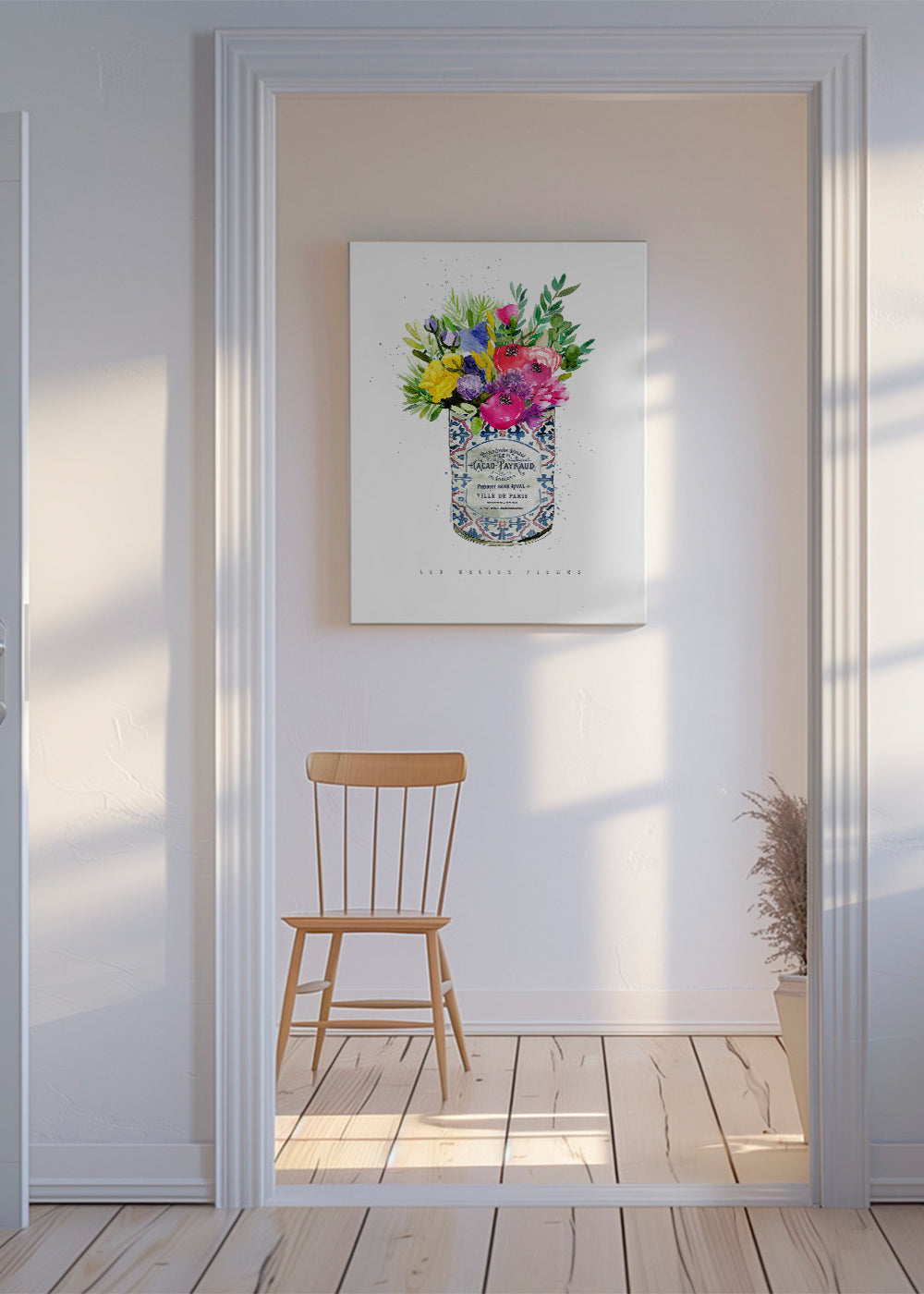 Summer Florals Vintage Can
