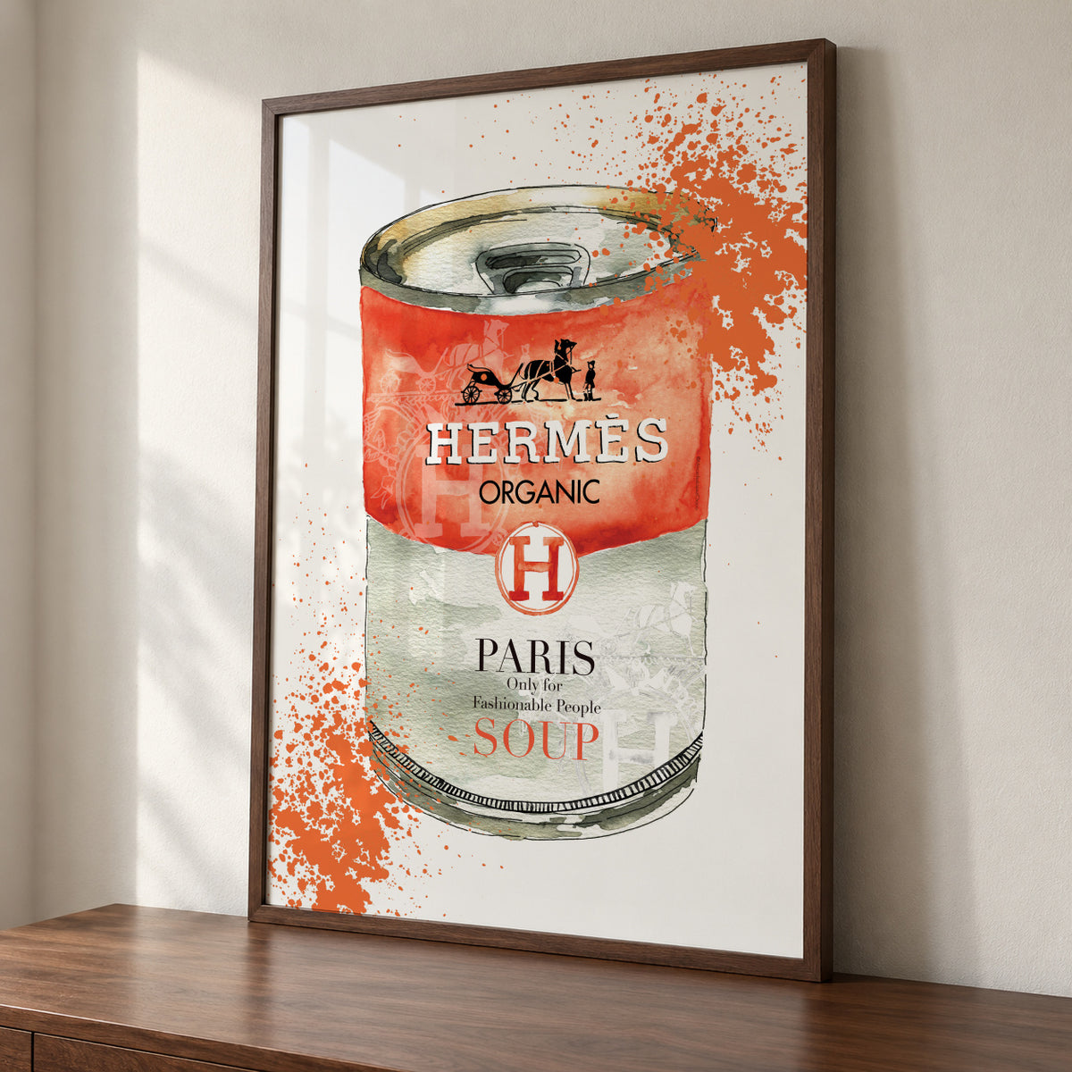 Hermes Soup - Framed poster detail