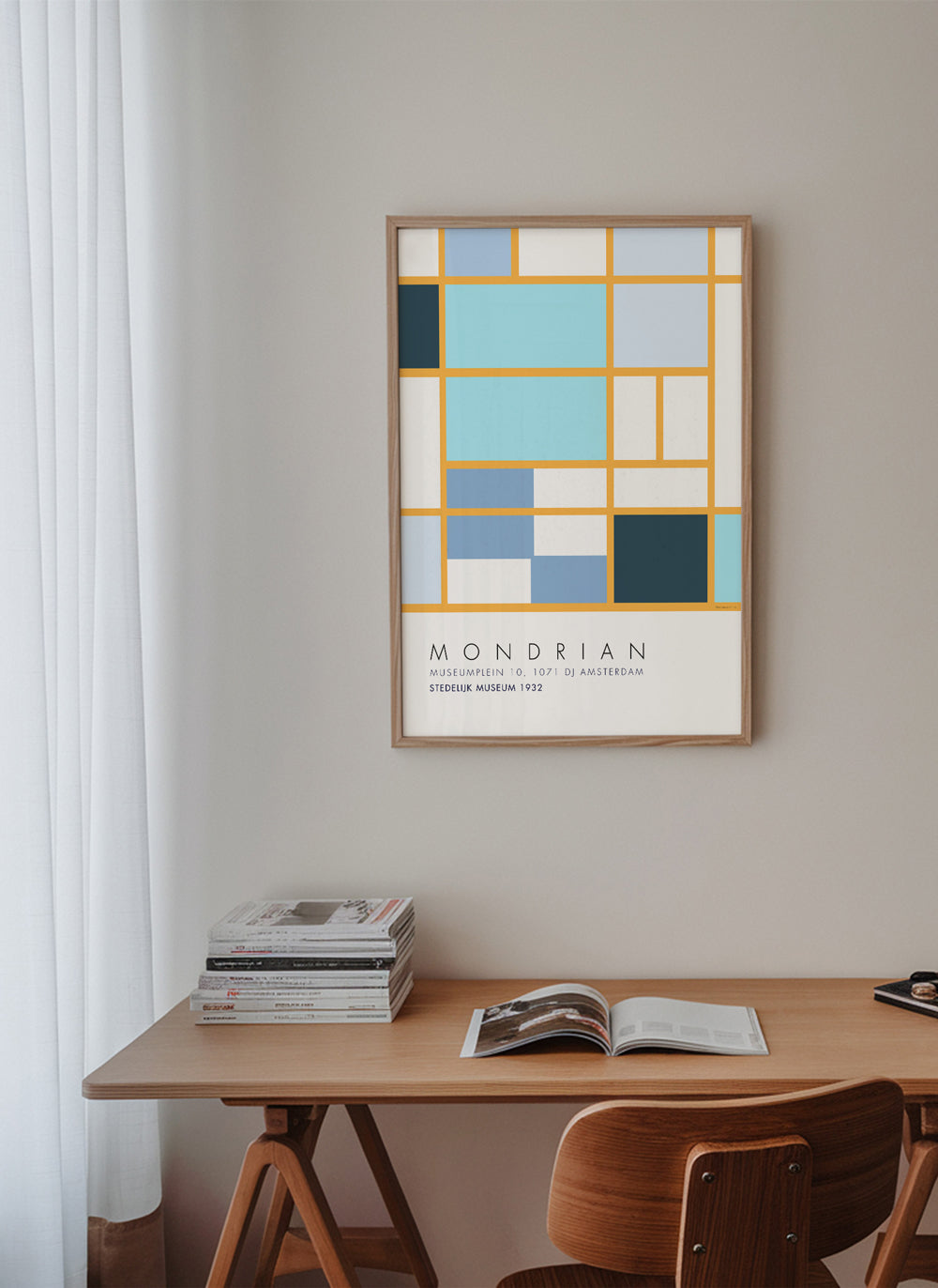 Mondrian Blue A