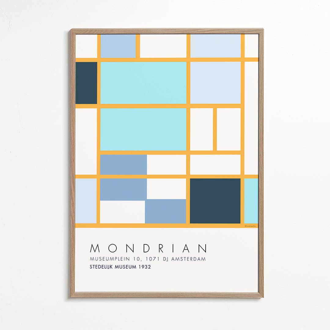 Mondrian Blue A