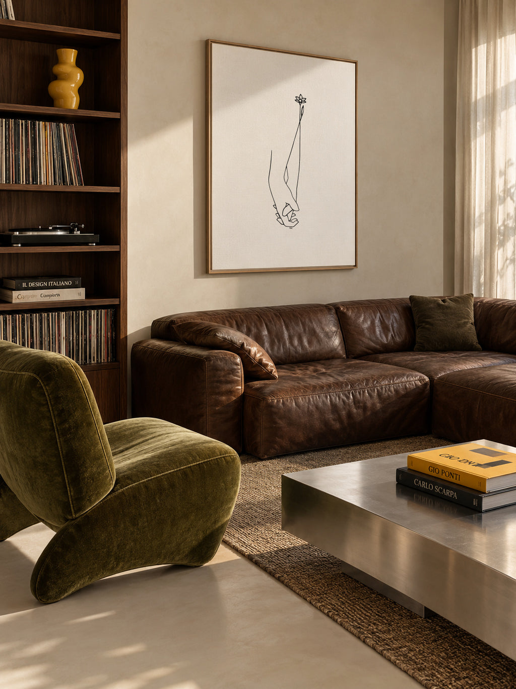Always together - Framed canvas in an interior