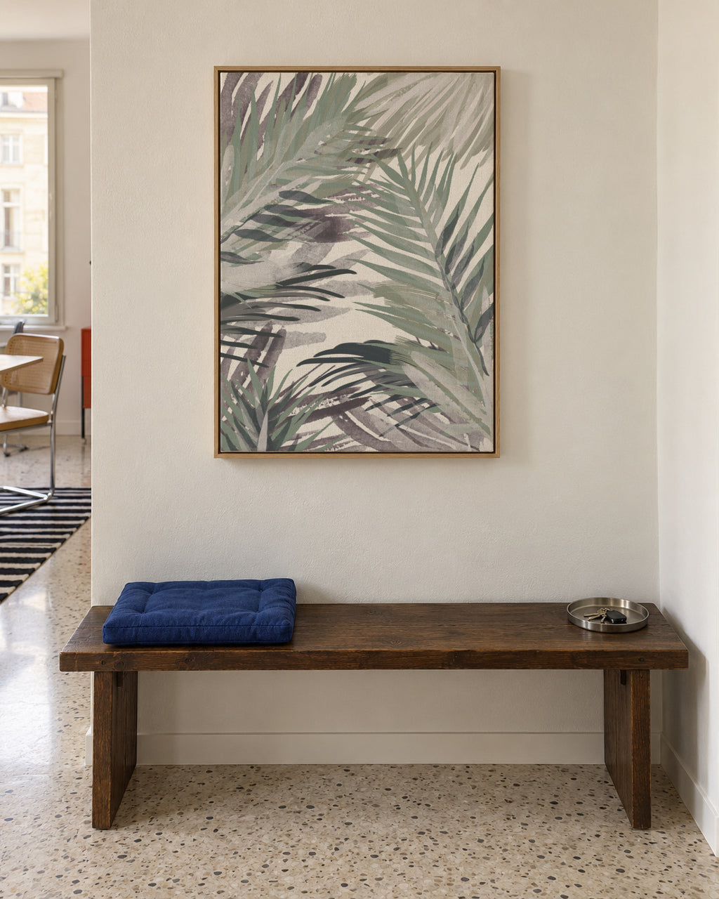 Palm - Framed canvas in an interior