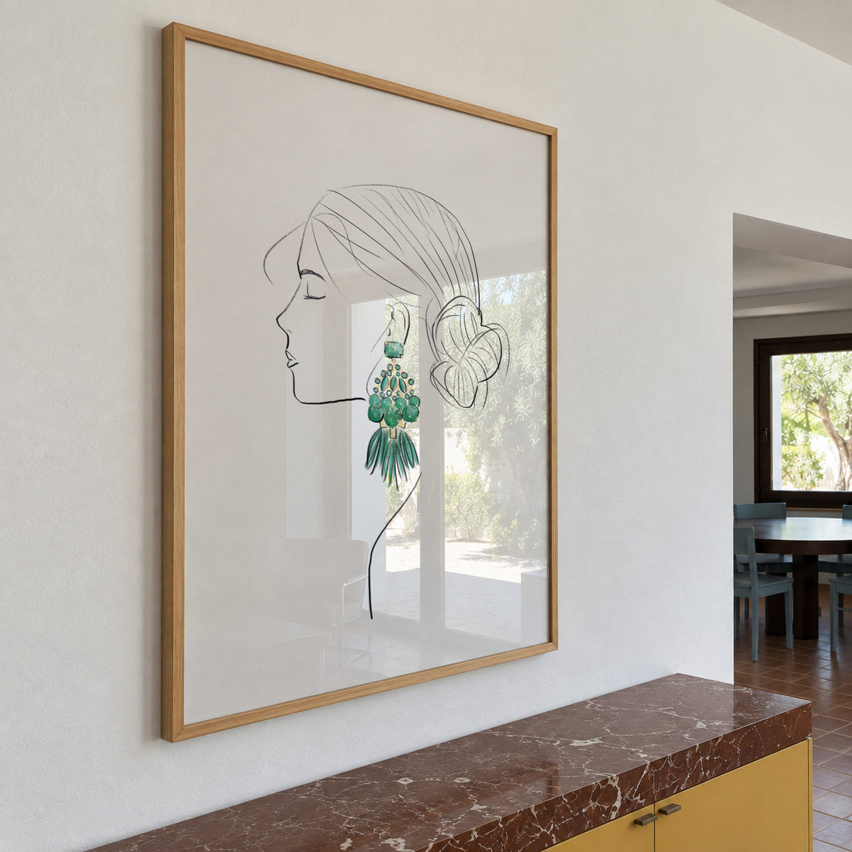 Aerin - Framed poster in an interior