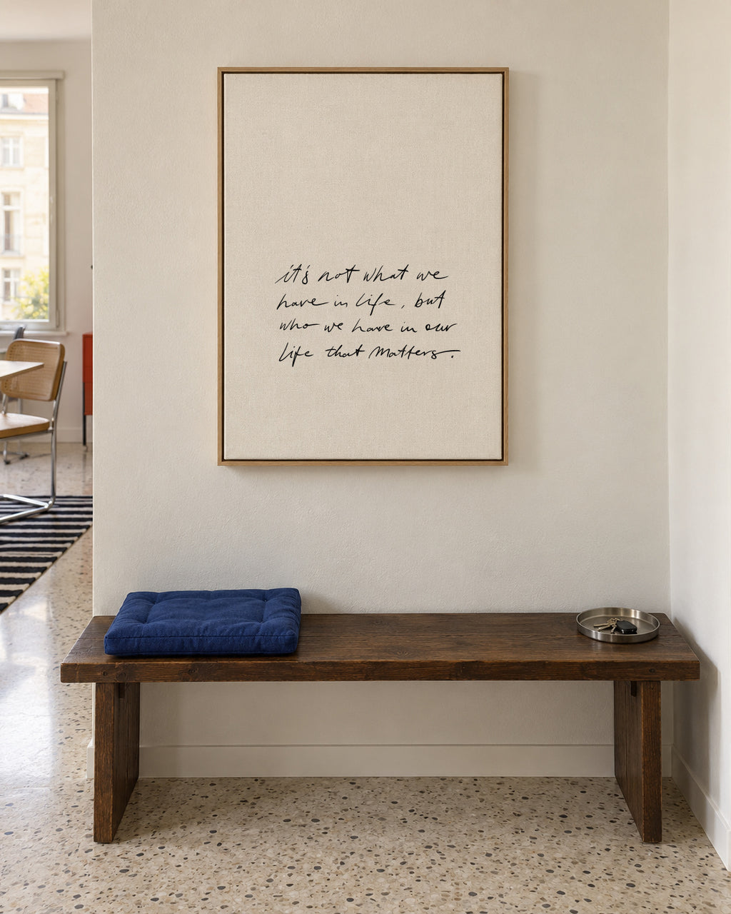 Matters - Framed canvas in an interior