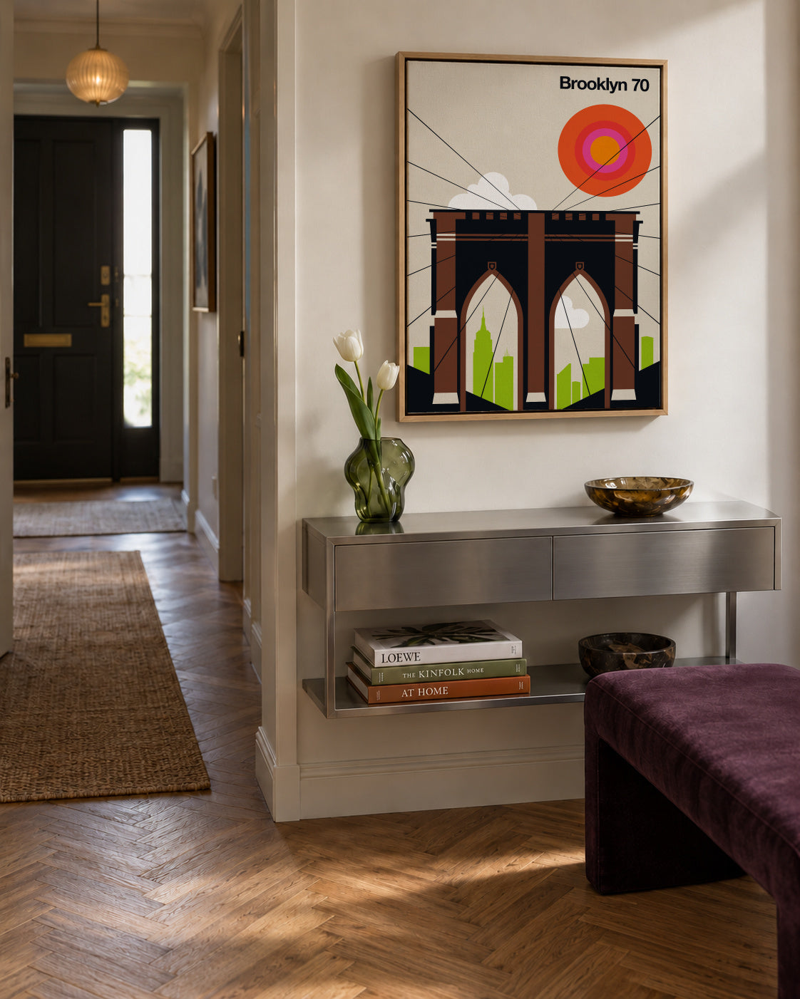 Brooklyn 70 - Framed canvas in an interior
