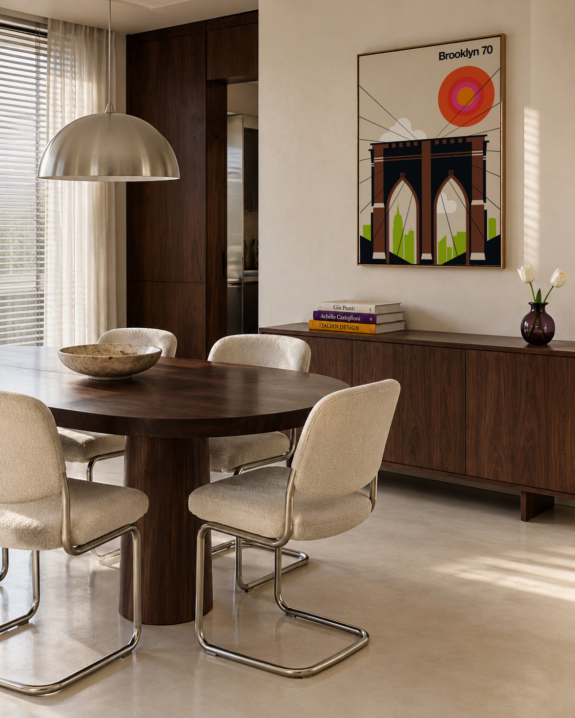 Brooklyn 70 - Framed canvas in an interior