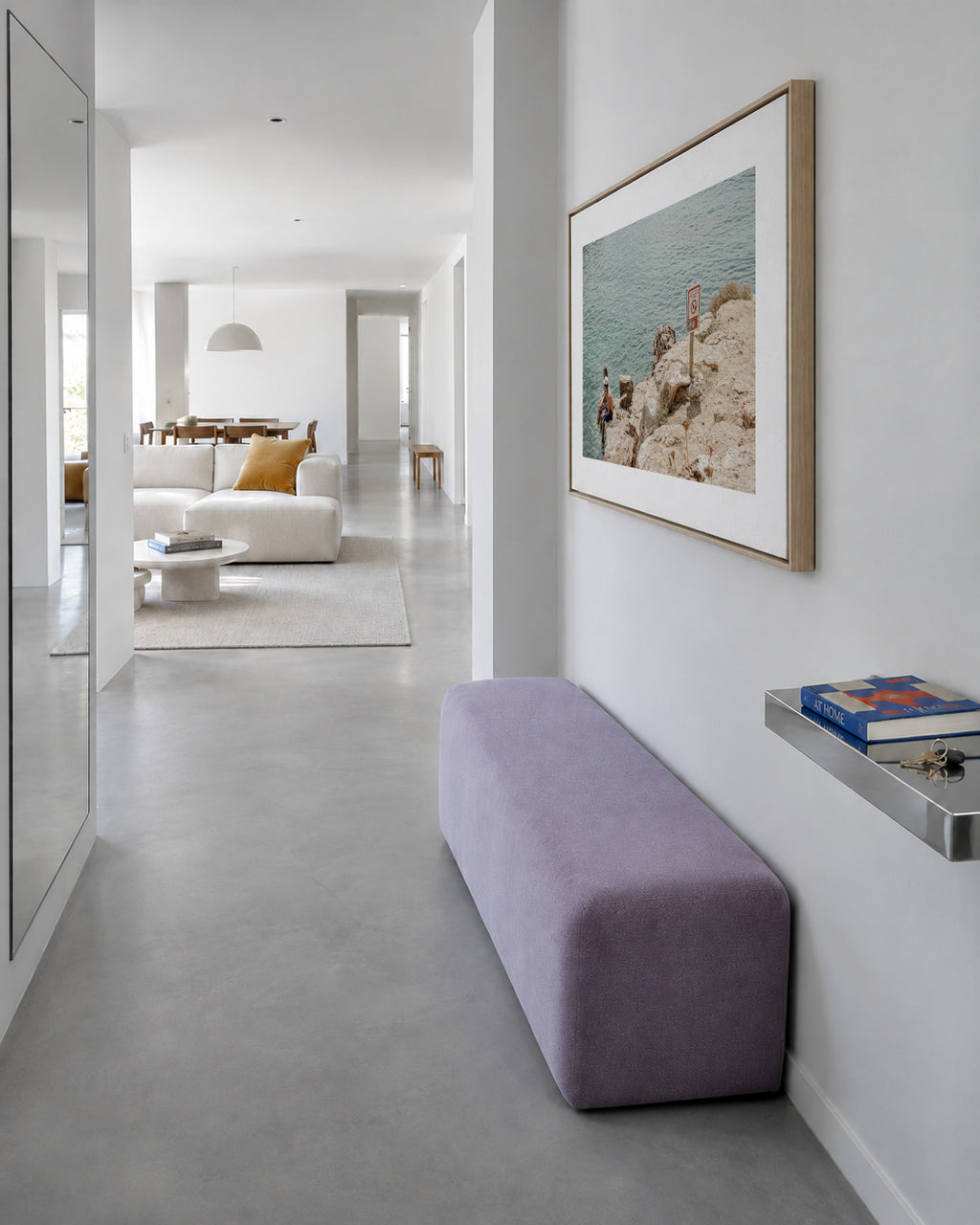 Ibiza IV - Framed canvas in an interior