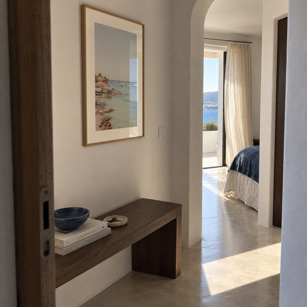 Formentera XXIV - Framed poster in an interior