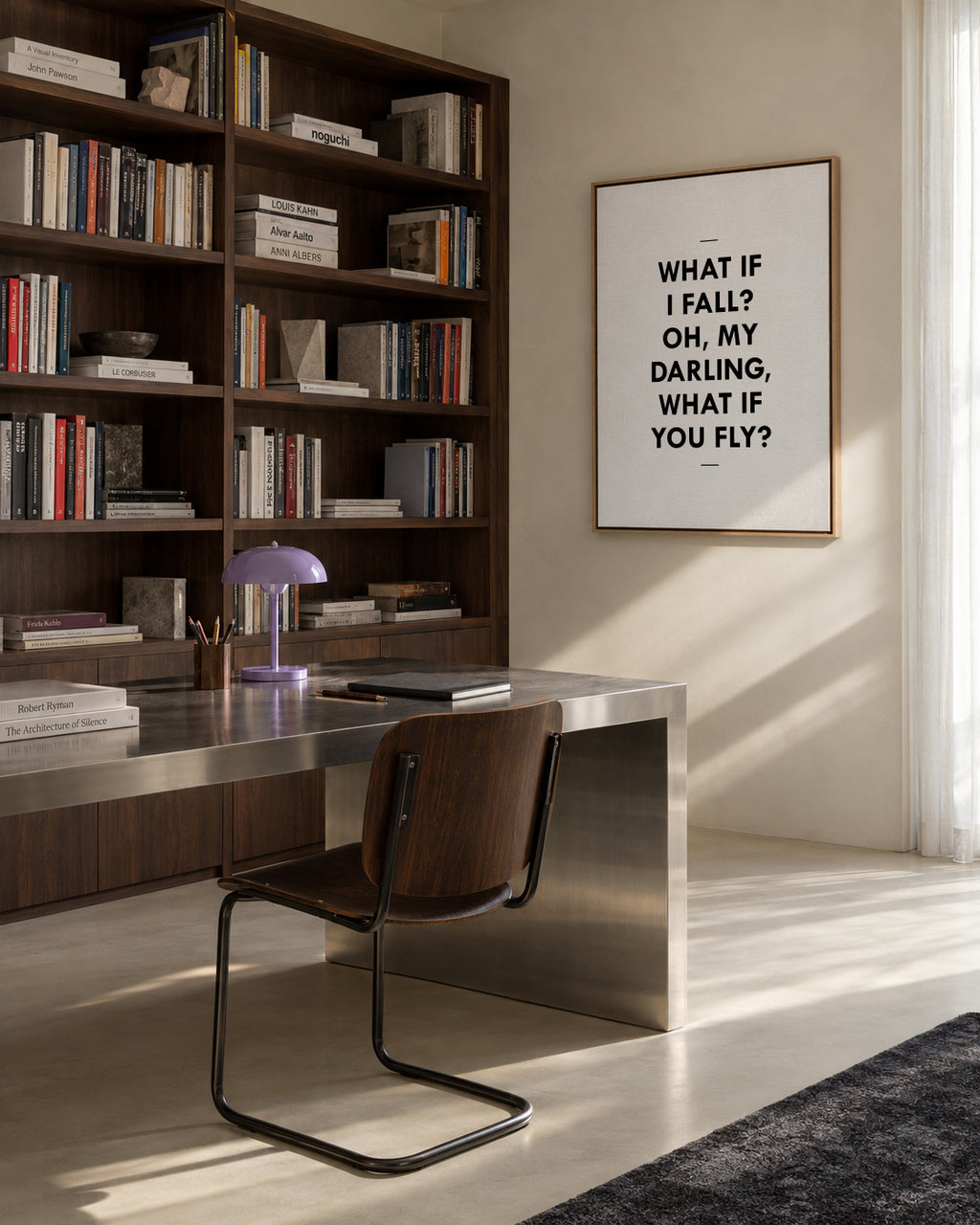 What If - Framed canvas in an interior