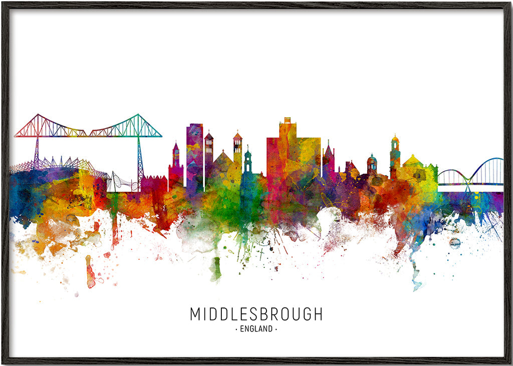 Middlesbrough Skyline multicolor