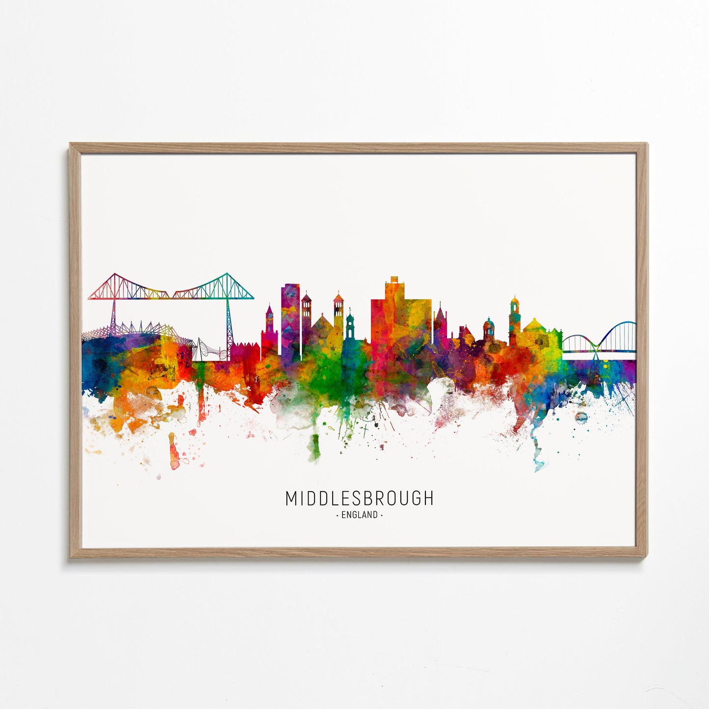 Middlesbrough Skyline multicolor