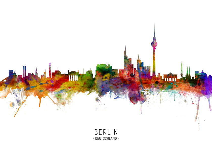 Berlin Skyline multicolor