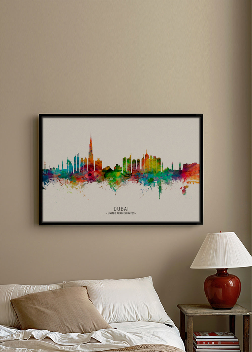 Dubai Skyline multicolor