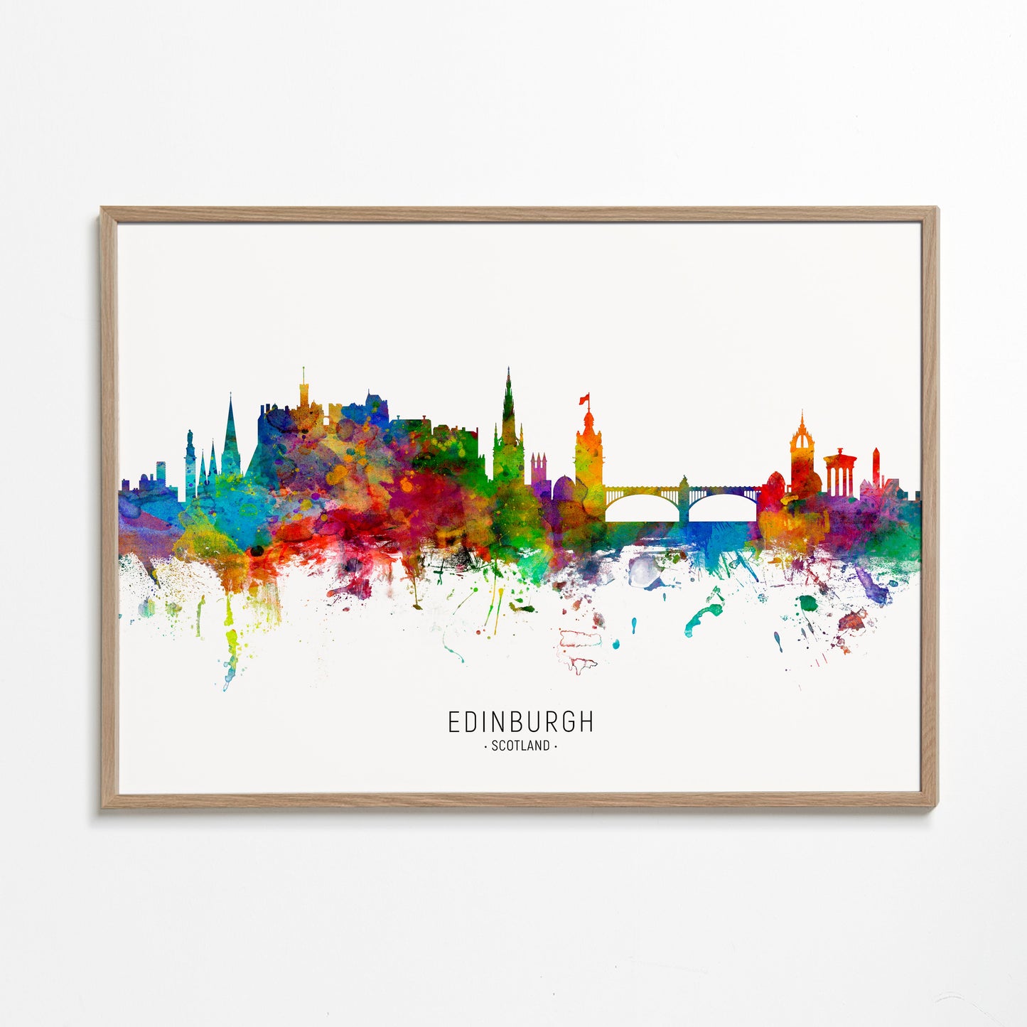 Edinburgh Skyline multicolor