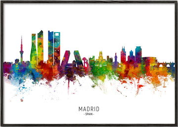 Madrid Skyline multicolor