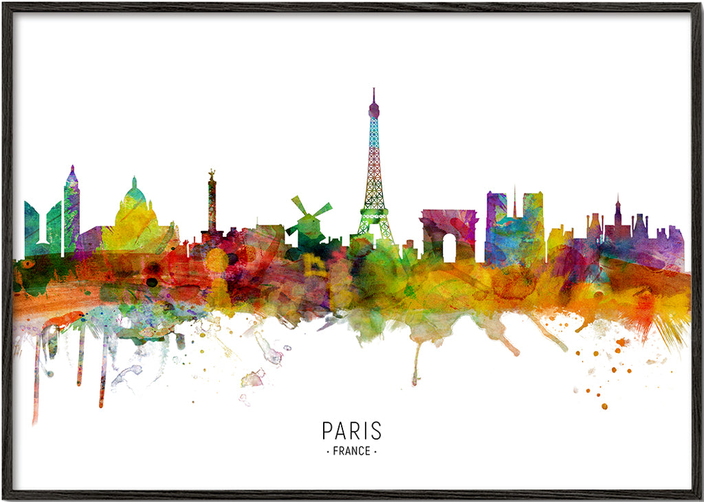 Paris Skyline multicolor