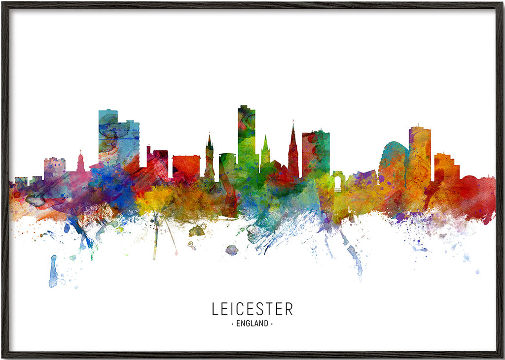 Leicester Skyline multicolor