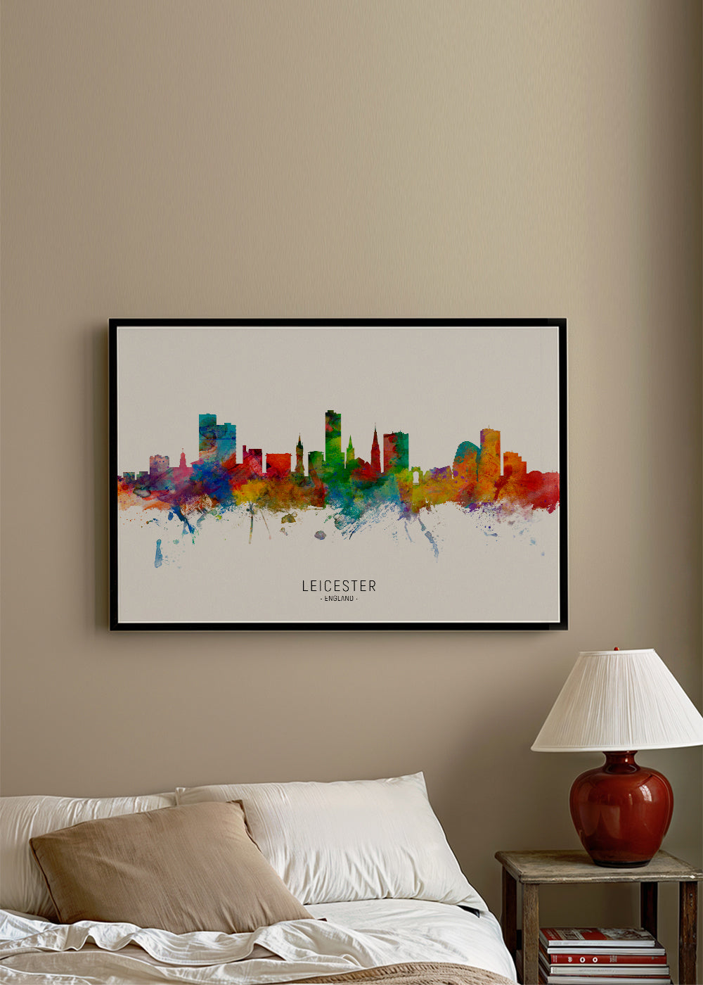 Leicester Skyline multicolor