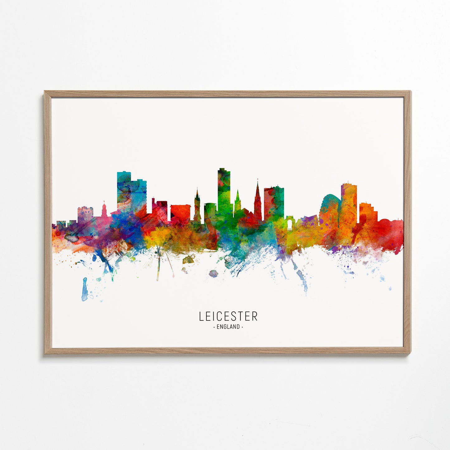 Leicester Skyline multicolor