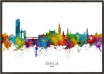 Sevilla Skyline multicolor