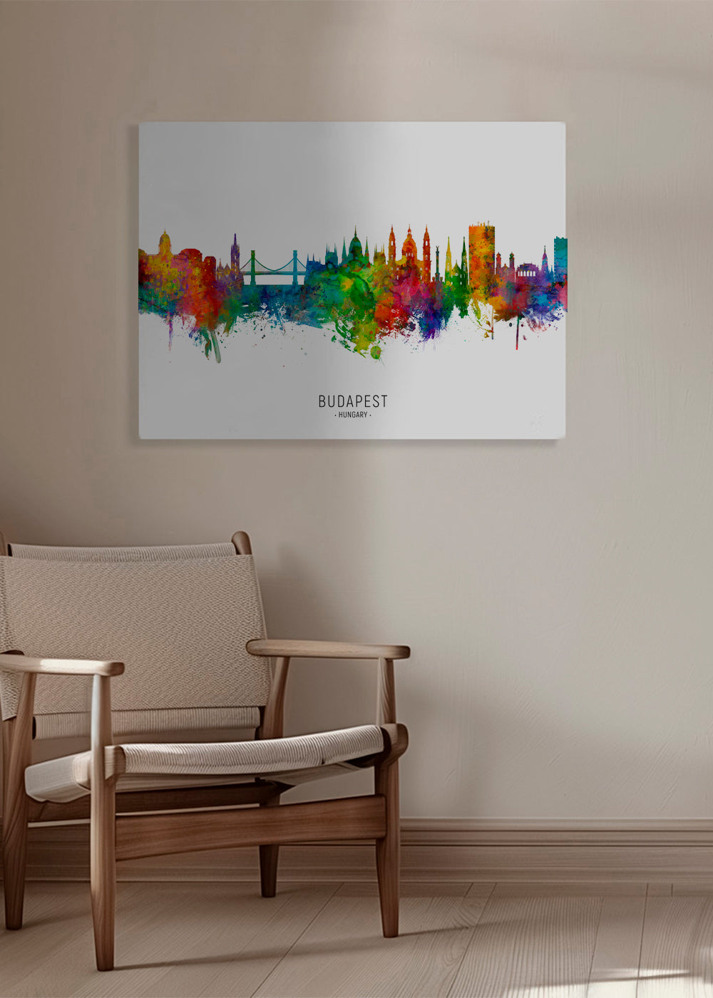 Budapest Skyline multicolor