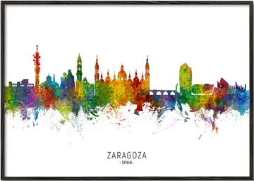 Zaragoza Skyline multicolor