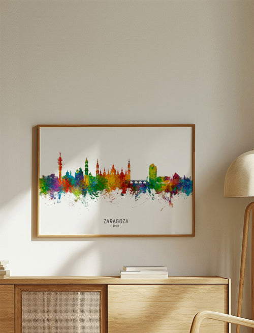 Zaragoza Skyline multicolor