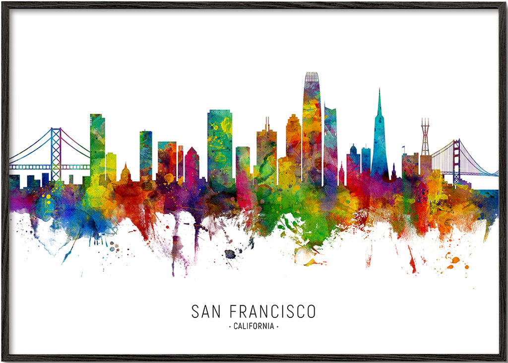 San Francisco Skyline multicolor