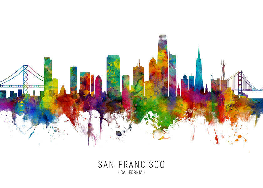 San Francisco Skyline multicolor