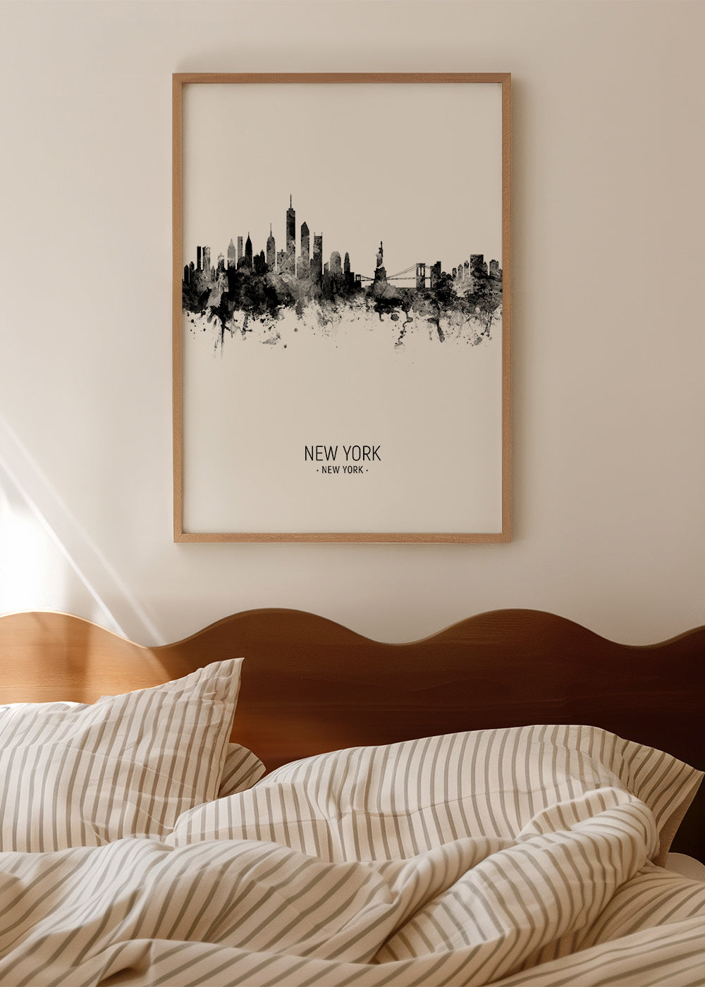 New York Skyline en blanco y negro