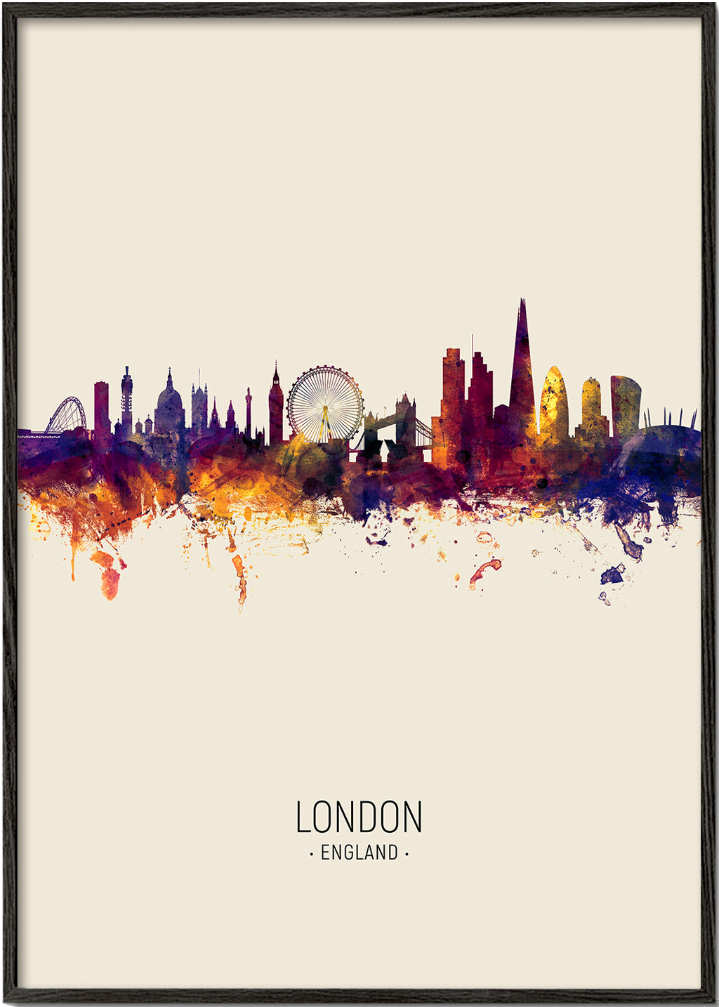 London Skyline en beige