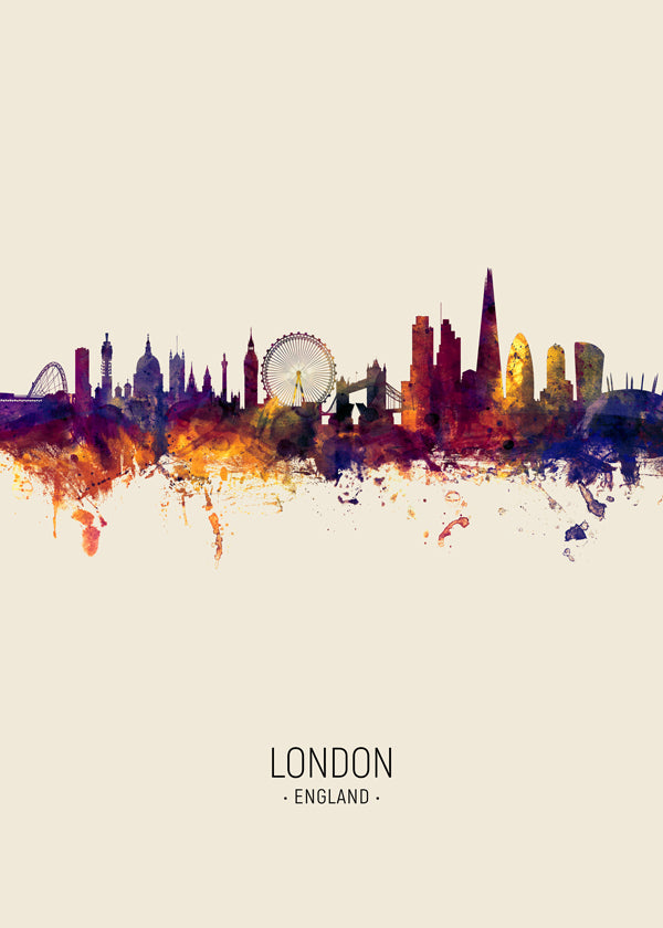 London Skyline en beige