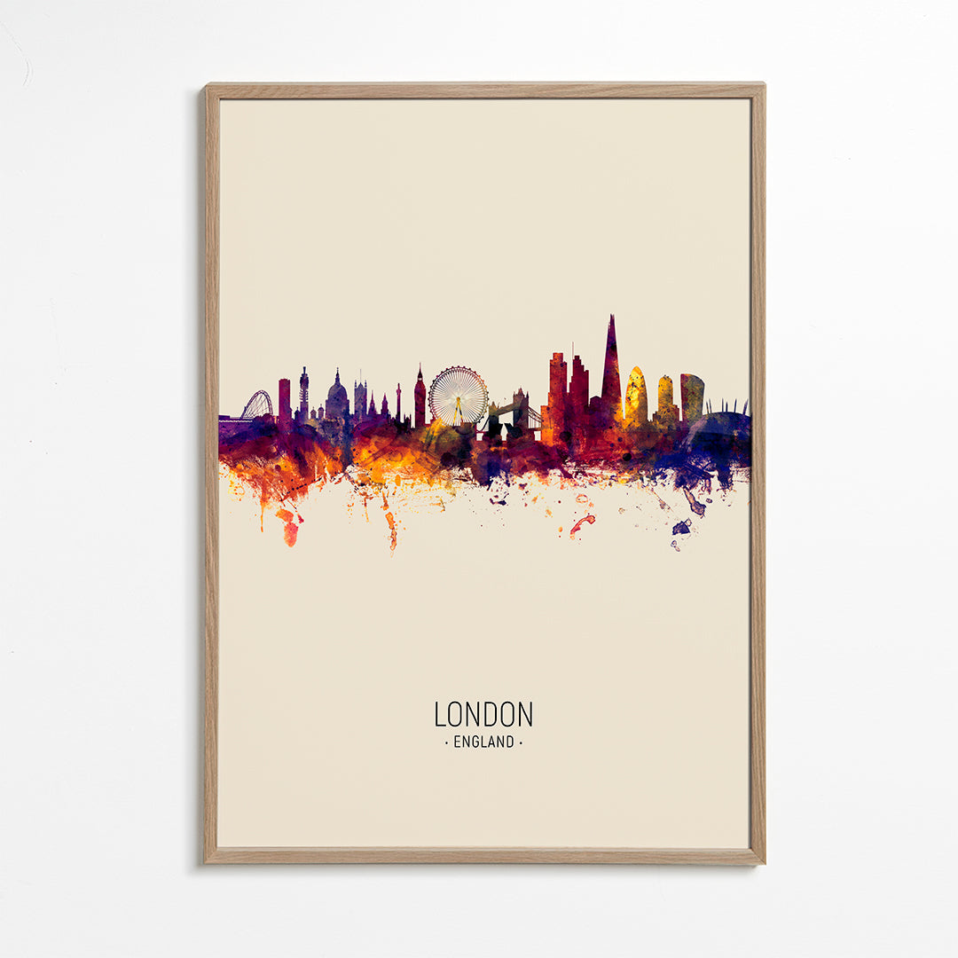 London Skyline en beige