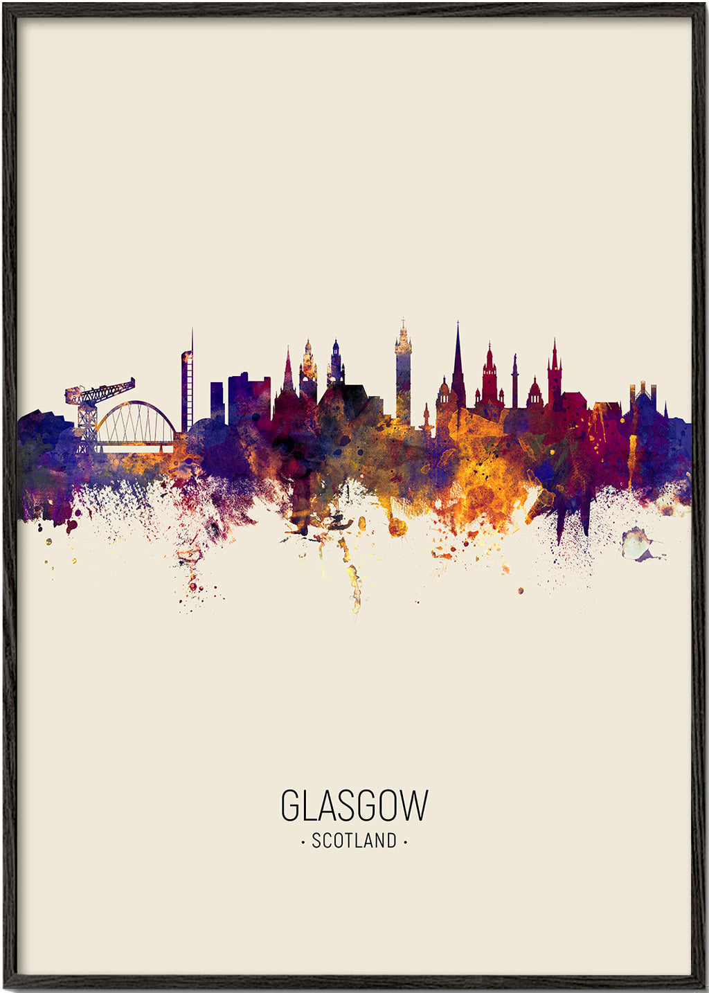 Glasgow Skyline en beige