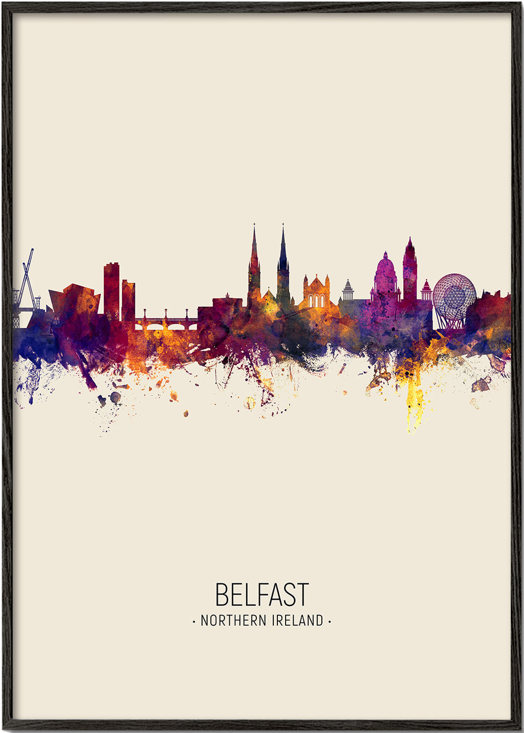 Belfast Skyline en beige