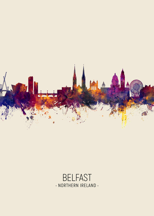 Belfast Skyline en beige