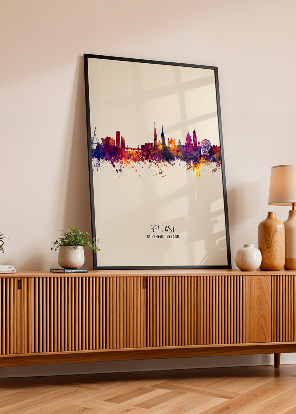 Belfast Skyline en beige