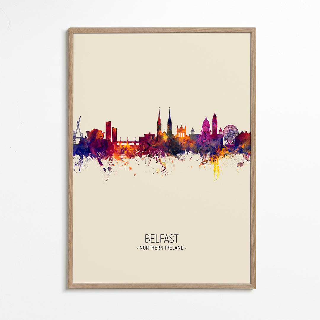 Belfast Skyline en beige