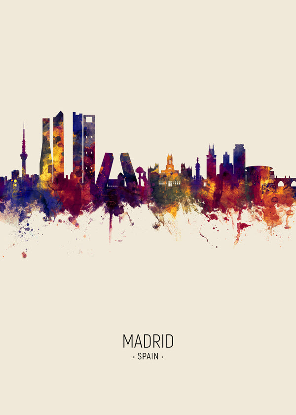 Madrid Skyline en beige