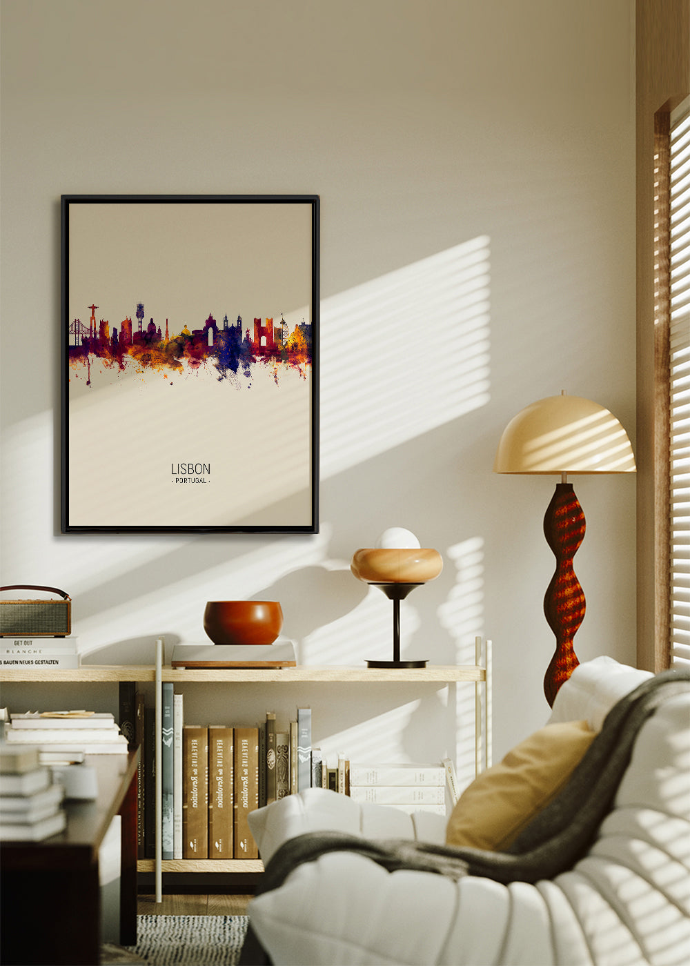 Lisbon Skyline en beige