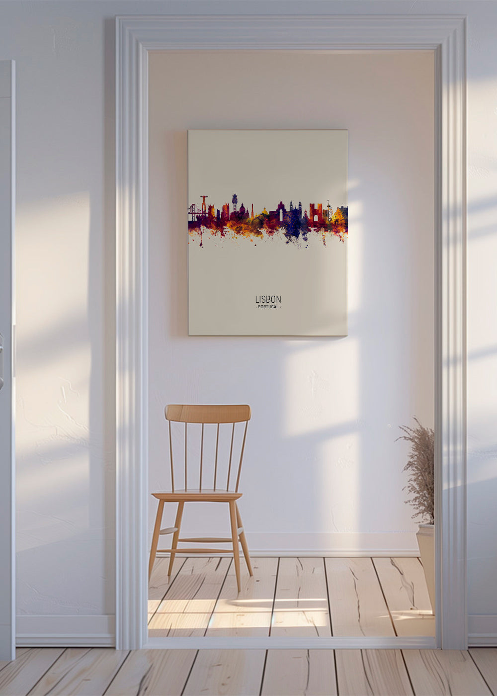 Lisbon Skyline en beige