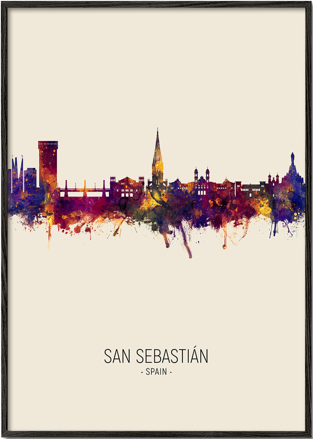 San Sebastián Skyline en beige