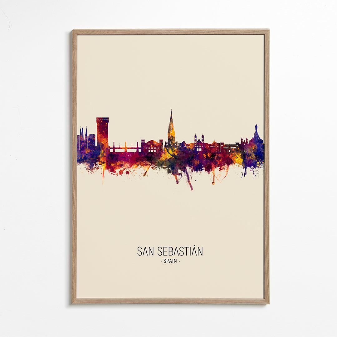 San Sebastián Skyline en beige