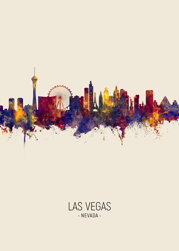 Las Vegas Skyline en beige