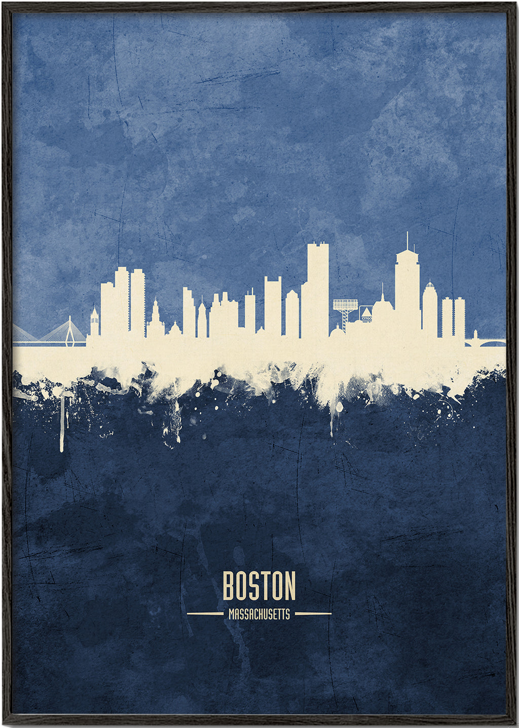 Boston Skyline Azul