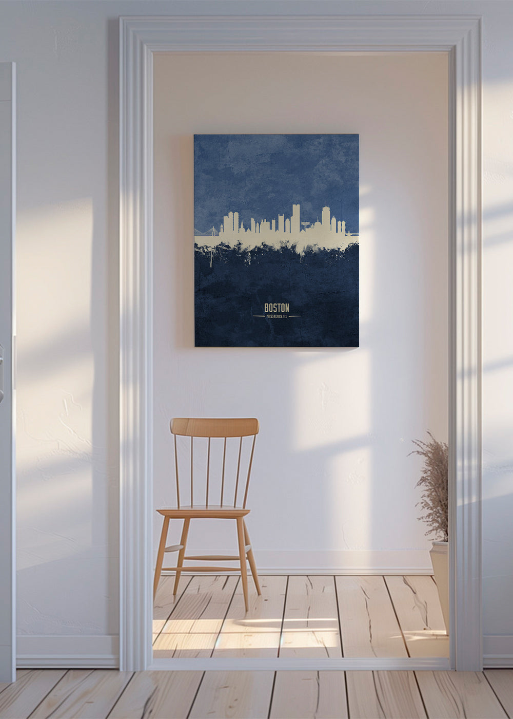 Boston Skyline Azul