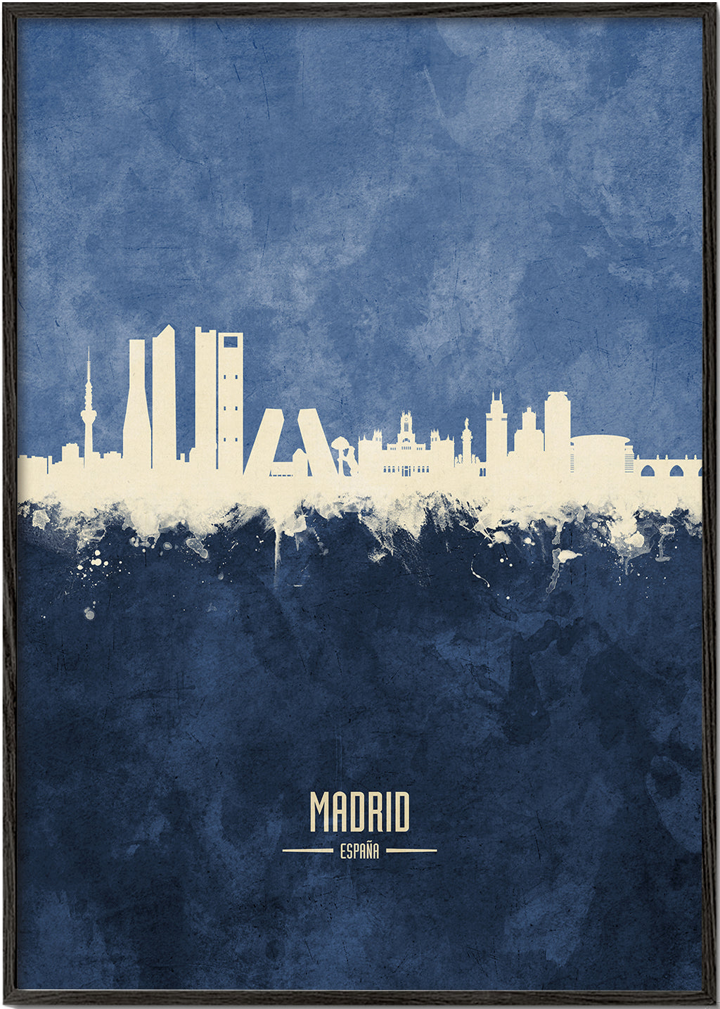 Madrid Skyline Azul